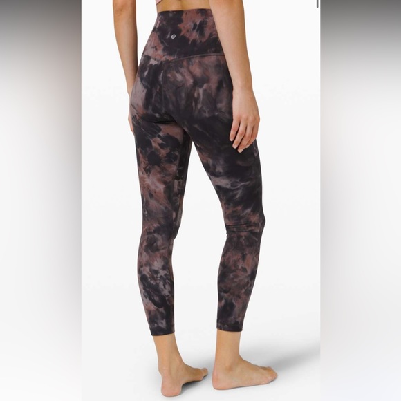 Lululemon Align Pant 25" *Diamond Dye Graphite Grey Pink Pastel sz18 - Picture 4 of 8